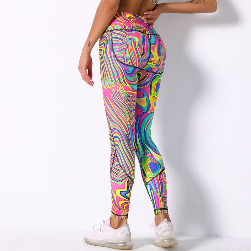 Women High Waist Push Up Sport Leggings