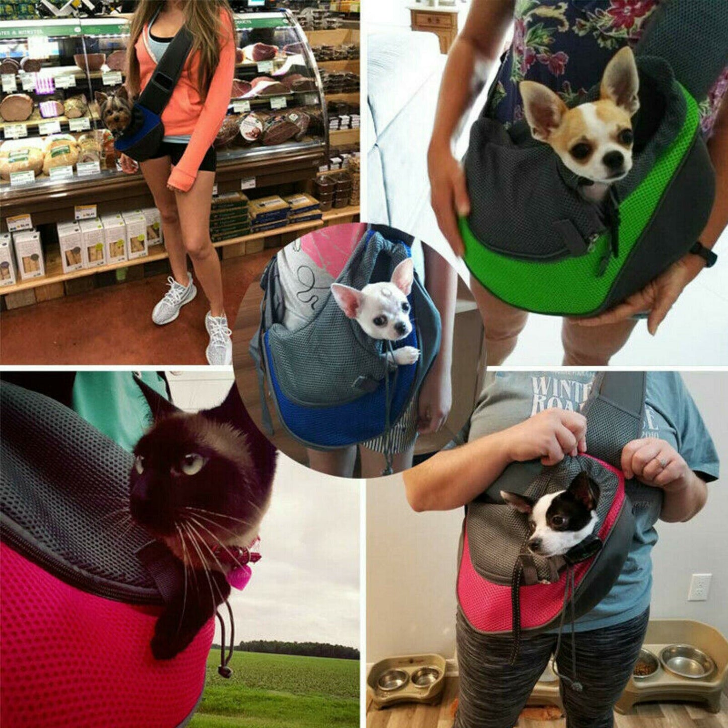 Puppy Dog Carrier Backpack Tote Shoulder Bag